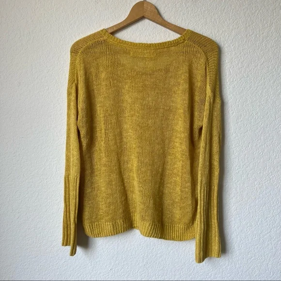 SOLD Anthropologie Sparrow Yellow Knit Sweater - Picture 5 of 8